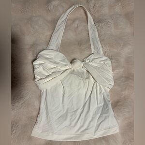 Sasha Therese White Halter Top